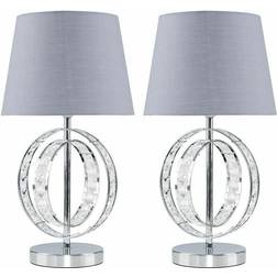 Canora Grey Dicie Silver Table Lamp 26.5cm 2pcs