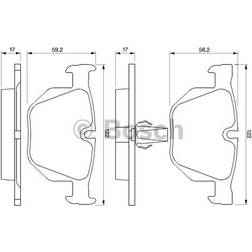 Bosch BP472 Bremsbeläge Hinterachse ECE-R90 Zertifizierung