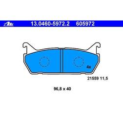 ATE Bremsbelagsatz, Scheibenbremse Breite: 102,3
