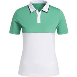 adidas Boy's Colorblock HEAT.RDY Polo Shirt - Court Green (HR5298)