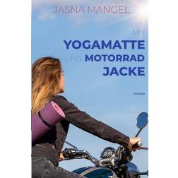 Mit Yogamatte und Motorradjacke