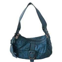 Wayfarer Shoulder Handbag Printed Purse Women Women's Blue