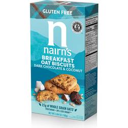 Nairn's, Breakfast Oat Biscuits, Dark Chocolate & Coconut, 5.64 160