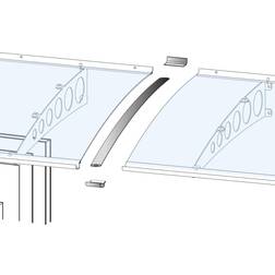 gutta Verbindungsset Vordach Silber eloxiert