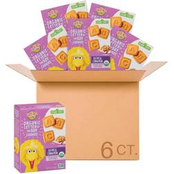 Earth's Best Organic Sesame Toddler Snacks, Letter of the Day Cookies, Cinnamon, Box