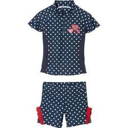 Playshoes Set Costume Protezione UV, Cuoricini - Blu