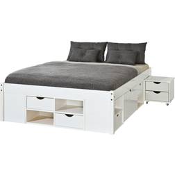 Inter Link Letto Vani Contenitore+Comodino 146x209x47.5h