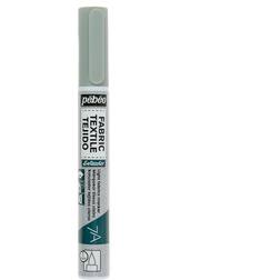 Pebeo 803413 7A Stoffmarker, Pinselspitze, 1 mm, Hellgrau