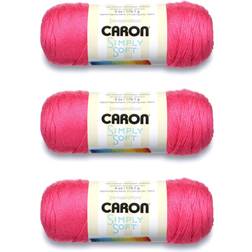 Caron Simply Soft Watermelon Brites Garn 3-pack 170 g