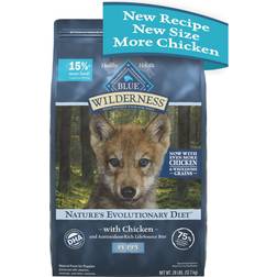 Blue Buffalo Wilderness High Protein Natural Puppy Dry Dog Food Wholesome Grains, Chicken Bag