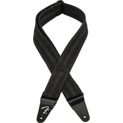 Fender x Wrangler Denim Strap Washed Black Stitch 2"