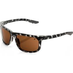 100% Hakan Black Havana/ Bronze Lens