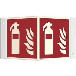 Brandschutzschild Alu Feuerlöscher 150x150