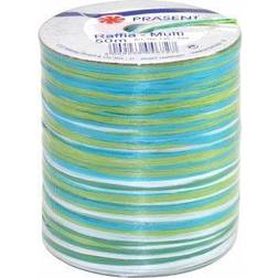 PRÄSENT Multicolour Spule Türkis/Weiß/Grün 50m