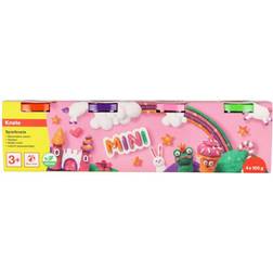 Faber-Castell EBERHARD FABER Knete Mini farbsortiert 4 Farben je 100,0 g