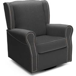 Delta Children Middleton Swivel Glider In Charcoal Charcoal Glider