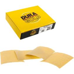 400 Grit Gold 1/4 Sheet Hook & Loop Sandpaper Sheets 5.5 x 4.5 Box of 25