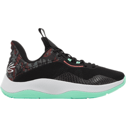 Under Armour Curry HOVR Splash Basketball Shoes Black/Antifreeze/Metallic Silver