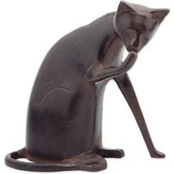 Achla Designs CAT-05 Coy Cat Statue Aluminum Dark Bronze