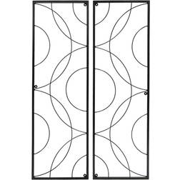 Achla Designs Traditional Corona Decorative Garden Trellis Powder Coat