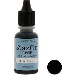 Imagine StazOn Solvent Ink Refill .5oz-Jet Black