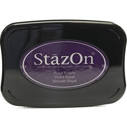 StazOn Solvent Ink royal purple 3.75 in. x 2.625 in. full-size pad