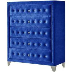 Acme Furniture Dante Blue Velvet Chest of Drawer