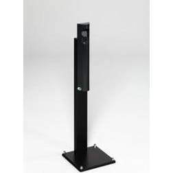Var Cendrier mural B12 anthracite, avec pied noir Gris