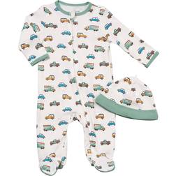 Little Me Boys' On the Go Footie & Hat Set - Baby