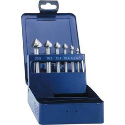 Exact Eventus 05540 Keglesænker-sæt 6 Dele 6.3 mm 8.3 mm 10.4 mm 12.4 mm 16.5 mm 20.5 mm HSS Cylinderskaft 1 Set