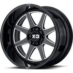 XD XD Wheels XD844 Pike, 22x10 with 8x165.1 Bolt Pattern Gloss Black Milled