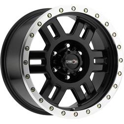 Vision Off Road Manx 16x8 6x139.7 0et Gloss Black Machined Lip Wheel