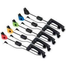 Fox Fishing MK2 Illuminated Swinger 4 Rod Set Bleu-Orange-Rouge-Vert Détecteur