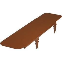 Bellissa bellissa Rasenkante Mähkante Metall corten 43,7 x 12 cm, Nutzlänge ca. 80 cm, 2er Set