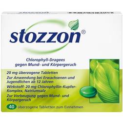 Stozzon Chlorophyll-Dragees gegen Mund- Überzogene Tabletten