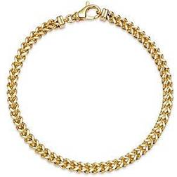 Bloomingdale's Fine Collection Men's Square Franco Link Chain Bracelet in 14K Yellow Gold Exclusive