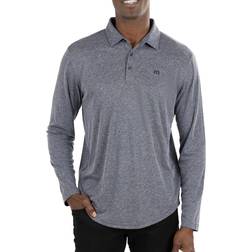 Travismathew Men's Wilderness Polo Shirt Heather Black