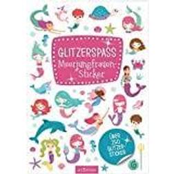 Glitzerspaß Meerjungfrauen-Sticker: Über 250 Glitzersticker