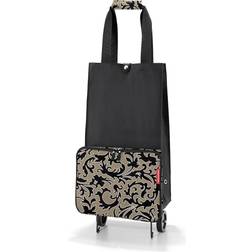 Reisenthel foldabletrolley baroque marble Einkaufstrolley faltbar, schwarz