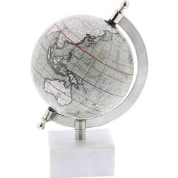 Litton Lane Deco 79 Marble with Marble Globe