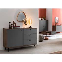 SalesFever grau/walnussfarben Sideboard