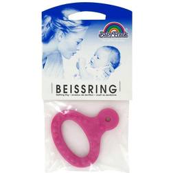 Baby-Frank Beissring mit Griff rosa