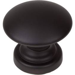 GlideRite 1 Classic Round Convex Cabinet Hardware Knobs Matte Black Pack