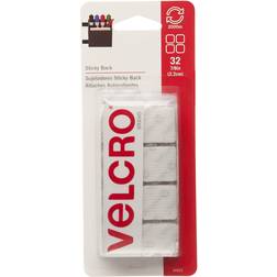 Velcro Brand Mounting Squares Pack of 7/8 Adhesive Sticky Back Hook Loop Fasteners Home, Strong Secure Hold