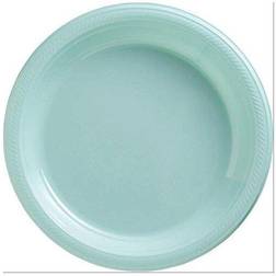 Amscan 7' Plastic Dessert Plates Blue 50 Pcs, 7'