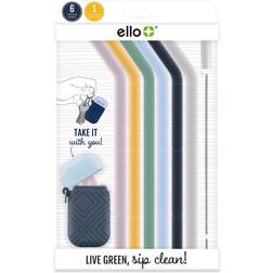Ello Pailles Pliables Rangeables Silicone 6 Pi Ces