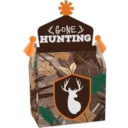 Gone Hunting Treat Box Party Favors Deer Hunting Camo Baby Shower or Birthday Party Goodie Gable Boxes Set of 12