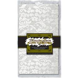 Beistle 50941 Masterpiece Plastic Lace Rectangular Tablecover- Pack of 12