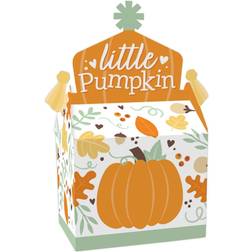 Big Dot of Happiness Little Pumpkin Treat Box Party Favors Fall Birthday Party or Baby Shower Goodie Gable Boxes Set of 12