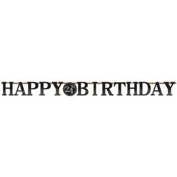 Amscan Happy Birthday Sparkling Celebration Customizable Jumbo Letter Banner Kit 1ct